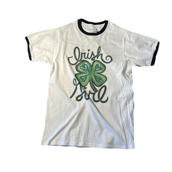 Irish Girl T Shirt Womens Medium‎ Garment One Tag Irish Girl Shamrock St Patti’s - Picture 1 of 7